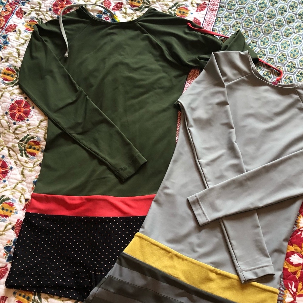 ‼️SOLD‼️Seea Swamis Playsuits Olive & Waterstripes - Picture 11 of 16